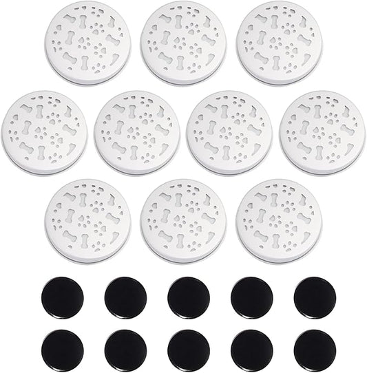 Ink Oil Scent Work Tins - Dog Scent Training Kit - Nosework Detection & Enrichment Scent for Home, Professional Pet Trainers - Reusable Tins with Magnets for Easy Hiding – Bite-Resistant –10 Pcs Set