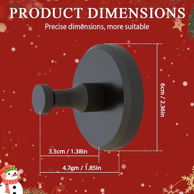 2025 New Suction Cup Hooks for Wreaths, Upgraded No Drill Suction Cup Wreath Hanger, Waterproof Suction Cup Wreath Holder Towel Hooks for Window Bathroom Mirrors Shower (4, Silver)