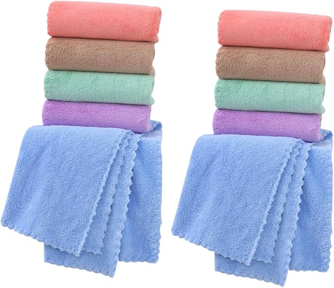 10pcs Small Animal Fleece Bedding Pads Soft Washable Guinea Pig Cage Liners Multipurpose Pet Blankets and Pee Pads for Hamsters Chinchillas Rabbits