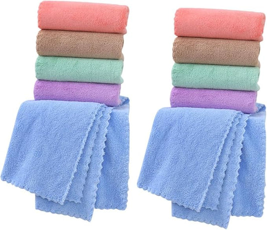 10pcs Small Animal Fleece Bedding Pads Soft Washable Guinea Pig Cage Liners Multipurpose Pet Blankets and Pee Pads for Hamsters Chinchillas Rabbits