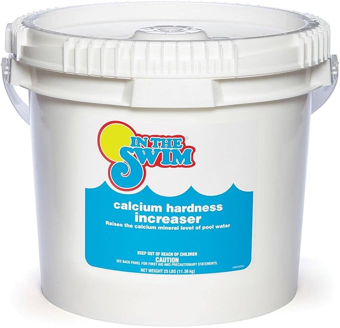 In The Swim Calcium Hardness Increaser for Swimming Pools - Fast-Acting, Scale Prevention - 94% Calcium Chloride - 25 Pounds