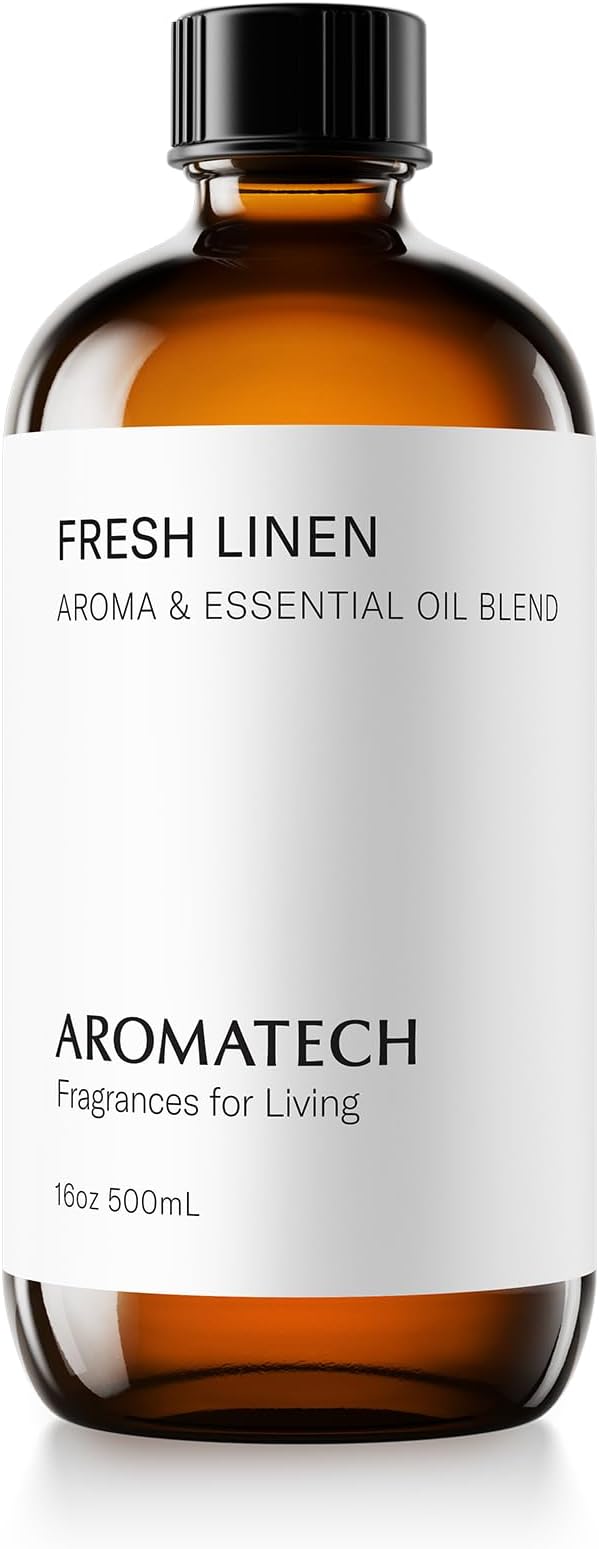Aromatech Fresh Linen Aroma Essential Oil Blend: Hotel Inspired Aromatherapy with for Ultrasonic Diffusers & Nebulizers - 16.9 fl oz, 500 mL
