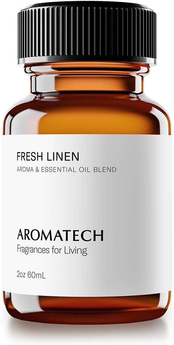 Aromatech Fresh Linen Aroma Essential Oil Blend: Hotel Inspired Aromatherapy with for Ultrasonic Diffusers & Nebulizers - 2 fl oz, 60 mL