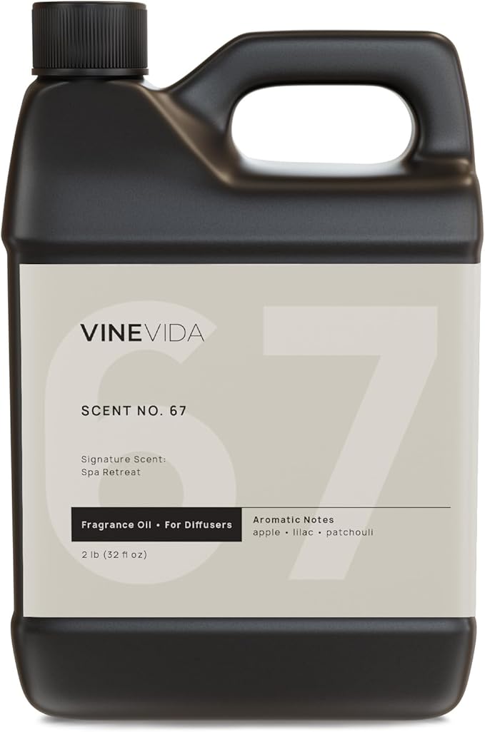 VINEVIDA Spa Retreat Fragrance Oil for Cold Air Diffusers - 32 Fl Oz -Essential Oils for Diffuser Oil Refill & Air Freshener Room Spray