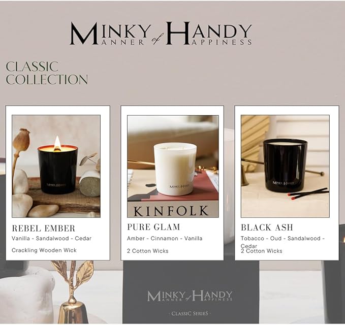 Highly Scented Soy Candles - Tobacco Oud Sandalwood Cedar - Large 2 Wick Black Jar Candle - Clean Burn - Gifts for Men and Women - 10oz