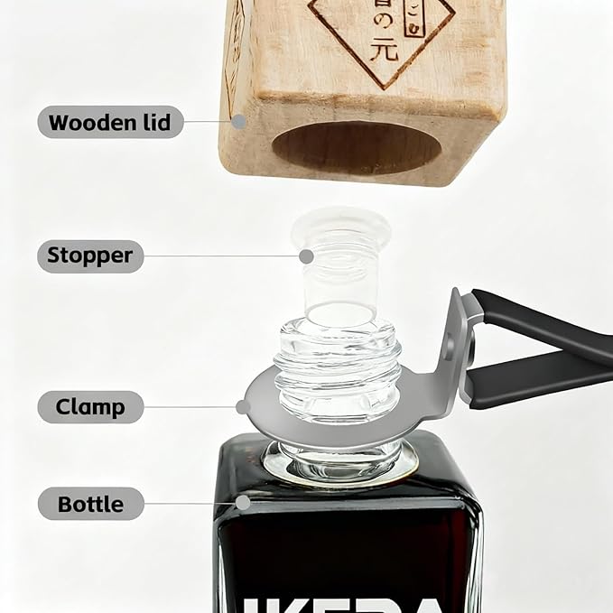 IKEDA Car Air Freshener, Essential Oil Diffuser for Car, Hanging Air Freshener Diffuser, 45+ days Long Lasting Fragrance, Includes: Dark Night and Coconut and New Car (10ml Pack of 3)