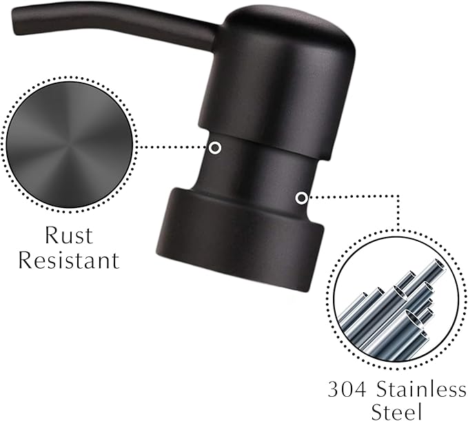 Emerson Essentials Soap Dispenser, Hands and Dishes Bottles, Kitchen Set, Glass Boyylrd with Pump and Labels,16 Ounces, 2-Pack