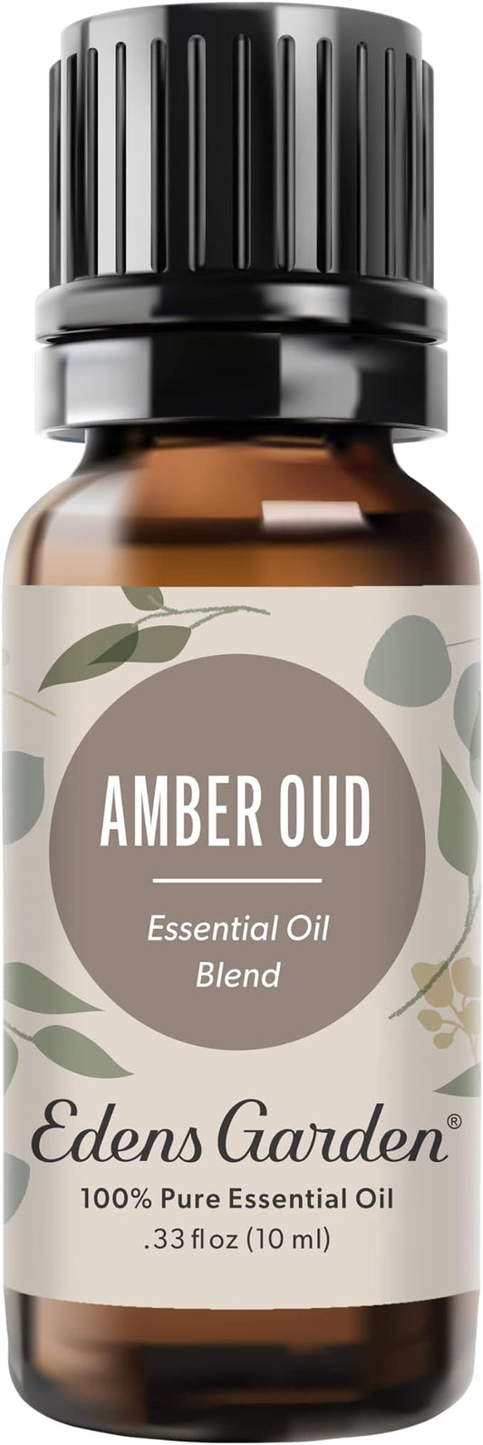 Edens Garden Amber Oud Essential Oil Blend- 100% Pure Premium Grade, Undiluted, Natural, Therapeutic, Aromatherapy, The Best for Diffusing, Candle, Laundry, Humidifiers 10 ml (.33 fl oz)