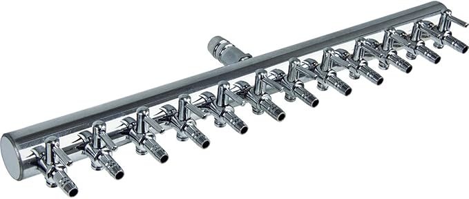 Hydrofarm Active Aqua AAPA110L 112W 1750 GPH Commercial Pond Hydroponics 12 Outlet Air Pump, Black