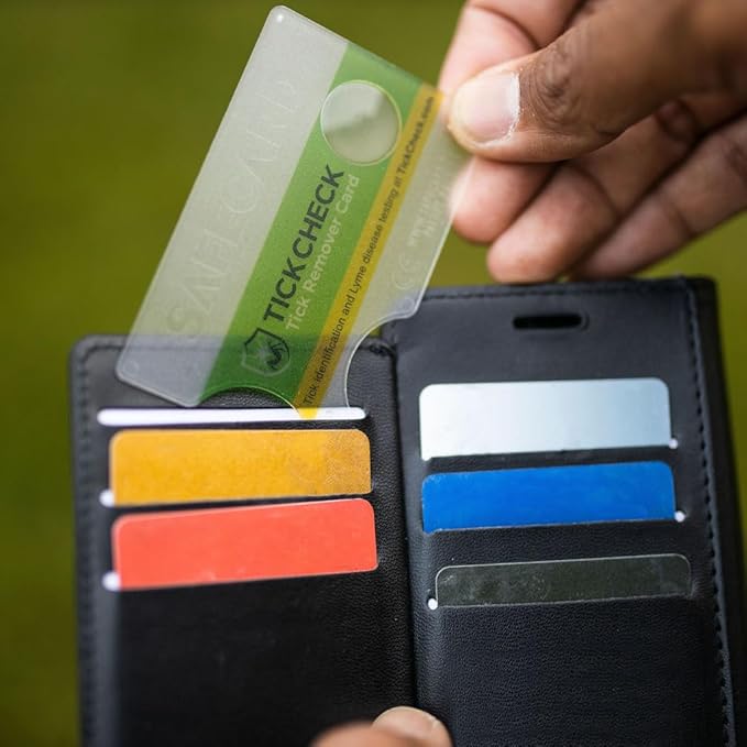 Tick Remover Card - Wallet Sized Tick Removal Tool with Free Tick ID Card & Testing Information - for People, Dogs, Cats (50)