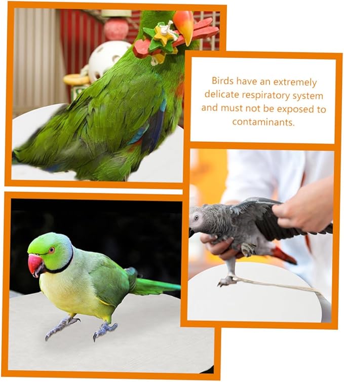 100pcs Round Bird Cage Liners Absorbent Parakeet Cage Cushions for Pet Birds Breathable Non-Toxic Accessories Easy Cleanup and Leak-Resistant Pads for Parrots