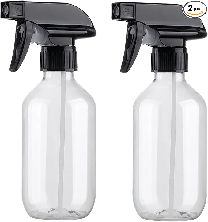 Spray Bottles 10oz/300ml Plastic Spray Bottle Empty Refillable Container with Adjustable Head Sprayer, Mist/Stream Water Bottle for Cleaning Products, Plants, Pet Training, Hairstyling