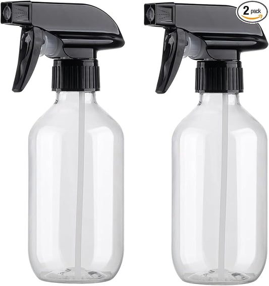Spray Bottles 10oz/300ml Plastic Spray Bottle Empty Refillable Container with Adjustable Head Sprayer, Mist/Stream Water Bottle for Cleaning Products, Plants, Pet Training, Hairstyling
