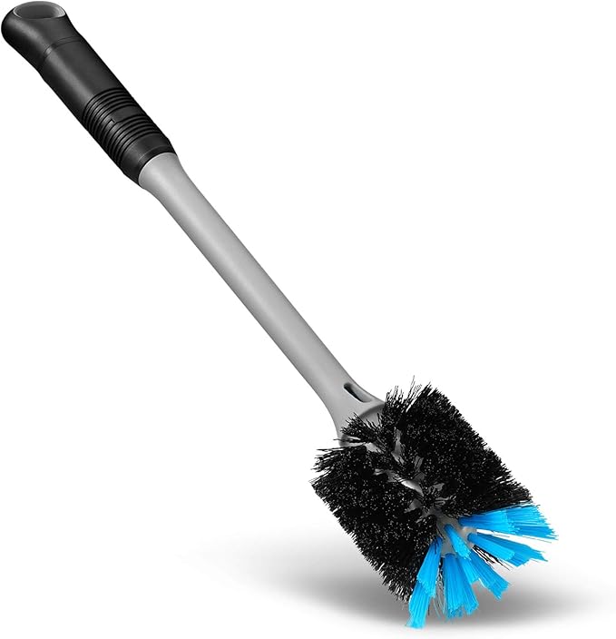 2-in-1 Bottle and Straw Cleaning Brush, Long Handle Water Bottle Cleaner Brush for Sports Bottles, Baby Bottles, Mugs, Straws, 2 Pack