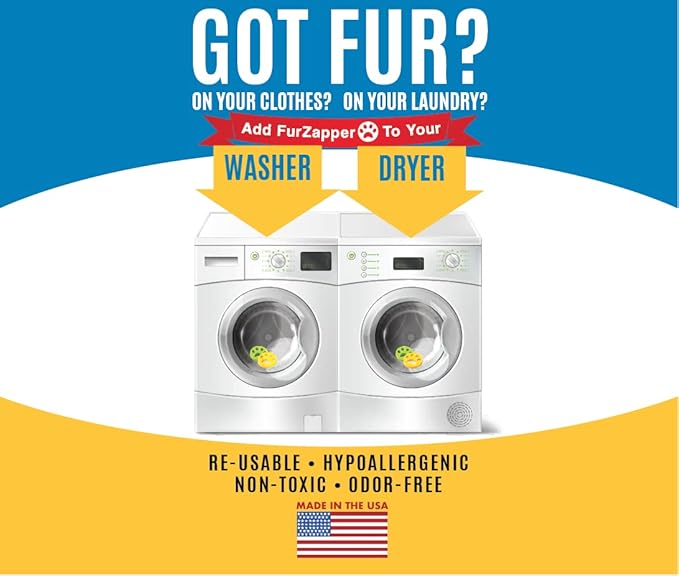 1 PK FurZapper Pet Hair Remover for Laundry