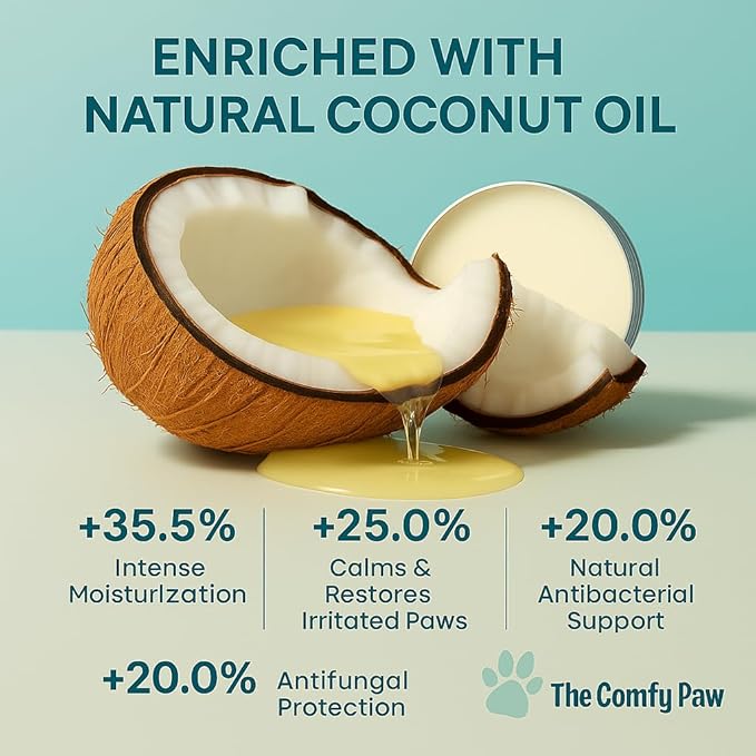 Dog Paw Balm & Moisturizer – Scent-Free Healing Cream | Lick-Safe & Lick Resistant, Natural Repair for Dry, Cracked Pads | Made in USA Paw Butter Protection for Winter, Hot Pavement & Year-Round Care