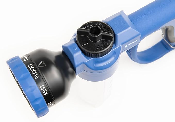 3-Pack Corvid Adjustable Nozzle with Soap Dispenser, 8-Pattern Spray Hose Nozzle for Cleaning Cars, House, and Pets - Lightweight Plastic Design