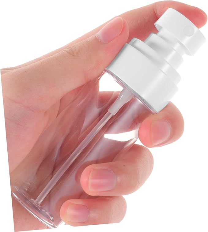 LIFKOME 5Pcs Small Travel Spray Bottles Portable Mist Atomizers for Face Hair Liquid Containers Leakproof Refillable Compact for Gym Vacation Party