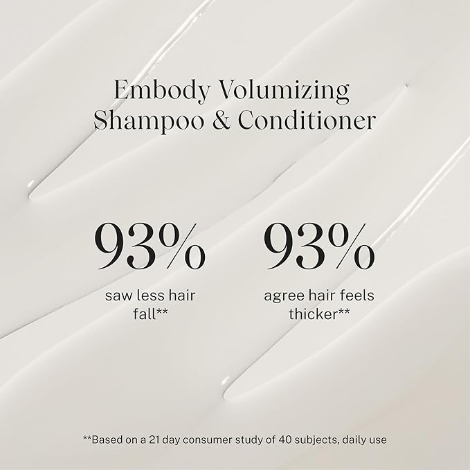 JVN Embody Volumizing Conditioner, 10 Fl Oz, Thickening Conditioner for Fine or Thin Hair, Adds Fullness, Moisture and Restores Shine, Hair Care for Women and Men, Non-Toxic, Silicone and Paraben Free