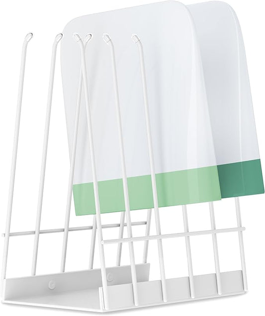 Reusable White Bags Drying Rack: Stainless Steel Multiple Kitchen Storage Organizer for Plastic, Gallon, Snack, Sandwich bags, Desktop Book Shelf, Dresser Storage Rack
