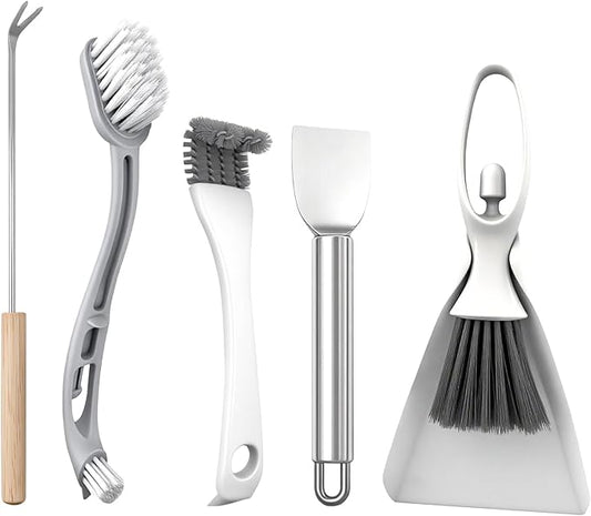 5-Piece Bird Cage Cleaning Brush Tool Set, Bird Cage Cleaner, Pet Cage Cleaning Kit, Suitable for Bird Cages, Rabbit Cages, Hamster Cages, Parrot Cages, and Other Small Pet Cage Accessories