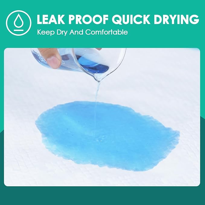 JollyMate Punny Pee Pads 22"x22", 100 Pack Strong Absorption & Leak-Proof Dog Pee Pads, Waterproof and Quick-Dry Pee Pads for Dogs and Cats, Rabbits