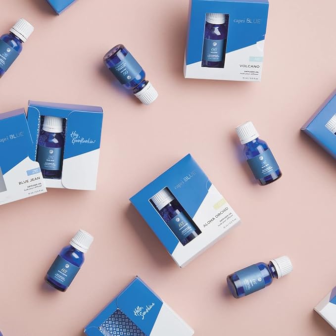 Capri Blue Diffuser Oil Refill - Premium Fragrance Oil - Use with Electric or Ultrasonic Diffusers for Home - Long Lasting Clean Scent (Blue Jean, 0.5 fl oz)