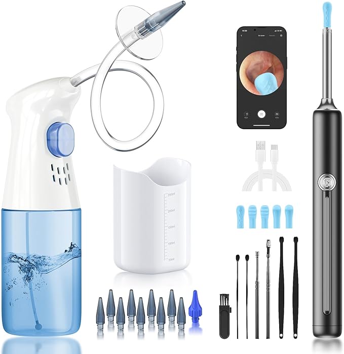 Ear Wax Removal - Ear Cleaner - Ear Camera - Ear Wax Removal Kit - Ear Wax Removal Tool Camera - 1080HD Effective for Cleaning Ear Wax Build-Up