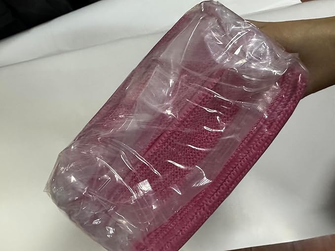 Microfiber Cleaning Cloth-50Pcs (13x13 inch) Ultra Soft Highly Absorbent Rags, Reusable and Lint Free Cleaning Towels for Housekeeping-Machine Wash (HotPink)