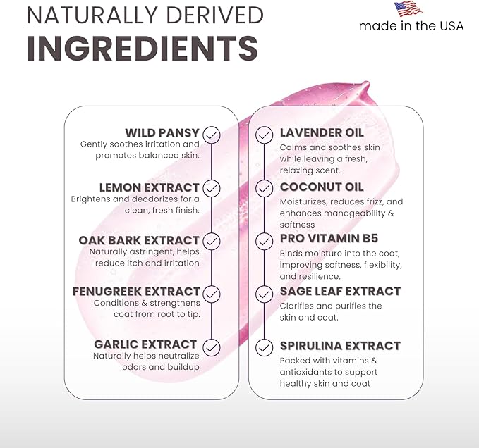 Lillian Ruff PRO Formula Ultra Concentrated Dog Shampoo – Makes 4 Gallons/30 Bottles, 30:1 Dilution, Professional Pet Shampoo for Sensitive Skin | Deodorizing & pH-Balanced Made in USA - Gallon