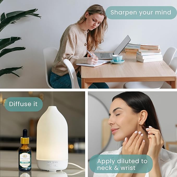 Essential Oil Blend for Respiratory Comfort by Enhanced Essentials – Slow-Distilled Eucalyptus, Peppermint & Tea Tree Oils for Breathing & Sinus Relief| Use in Diffuser,Steam & Shower|1 fl oz (30 ml)