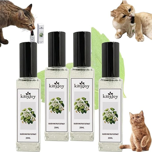Herbal Cat Joy, Herbal Cat Joy Spray, Catnip Spray, Catnip Spray for Indoor Cats, Cat Calming Spray, Anti Scratch Cat Spray, Cat Training Spray with Catnip, Cat Nip Spray (4PCS)