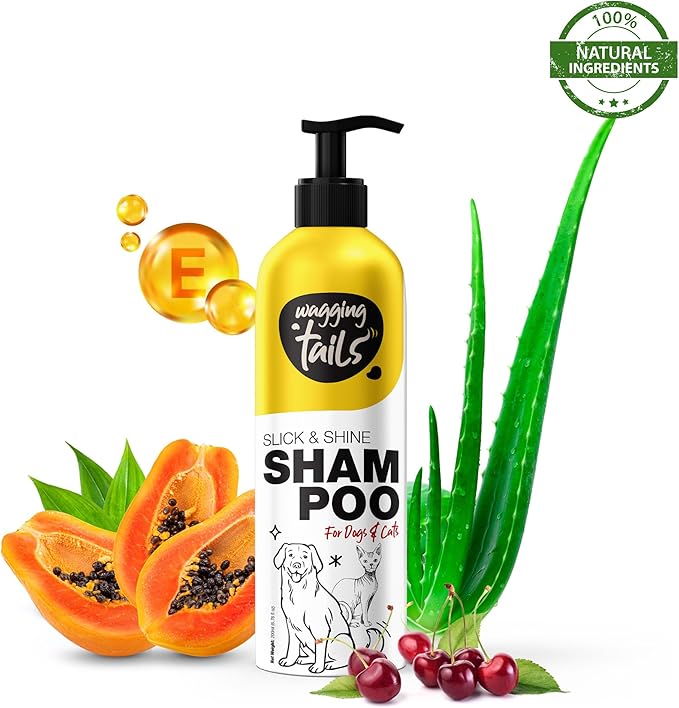 Wagging Tails 5 in 1 Grooming Kit for Pets | Shampoo 6.76 fl oz + Dry Bath 6.76 fl oz + Massage Oil 6.76 fl oz + Paw Butter 1.76 fl oz + Paw Spray 3.38 fl oz | Natural Ingredients| Ideal Gift for Pets