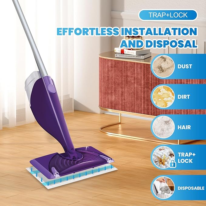 36-Pack Disposable Mop Pad Refills for Swiffer Wet Jet Spray Mop - Wet Jet Pads for All Floor Types - 5 Layers Thickened Durable and Super Absorbent