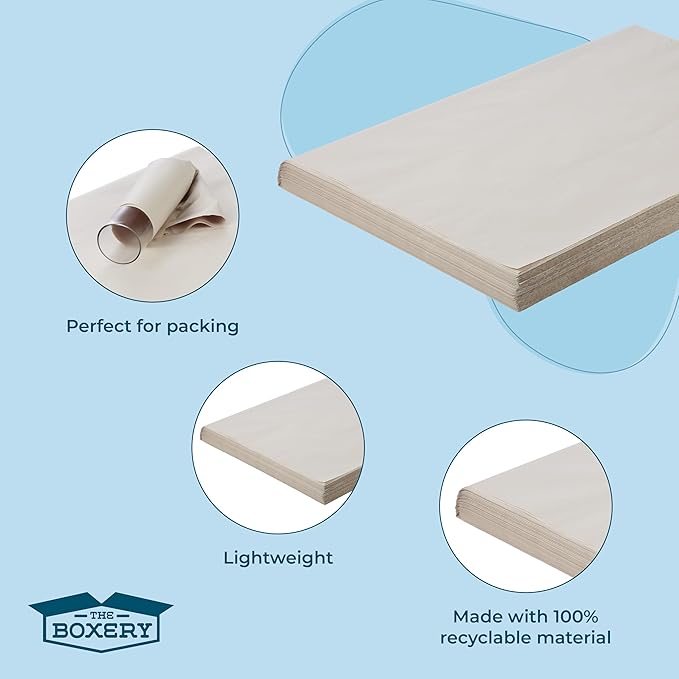 The Boxery Newsprint-Packing Paper Sheets for Moving (800 Sheets) 24"x 36"|Wrapping Paper, Newsprint Paper, Shipping & Moving Supplies, Packing Materials, Paper Wrap