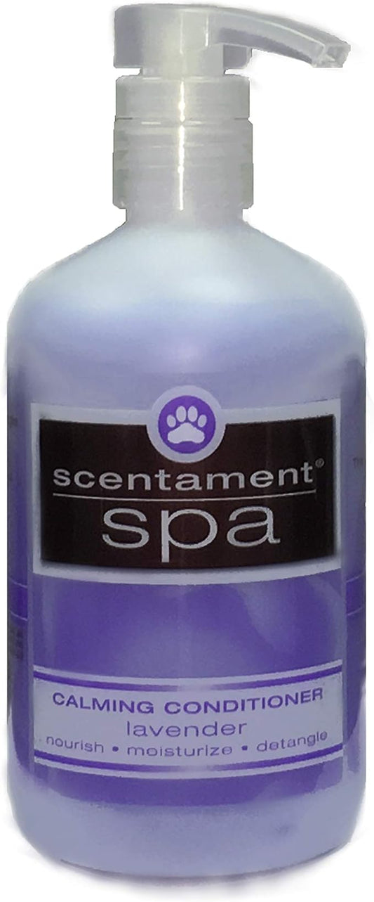 Best Shot Scentament Spa Calming Conditioner, Skin Care Product for a Dog and Cat, Hypoallergenic Puppy Supplies, Lavender Aloe, 16 Ounces