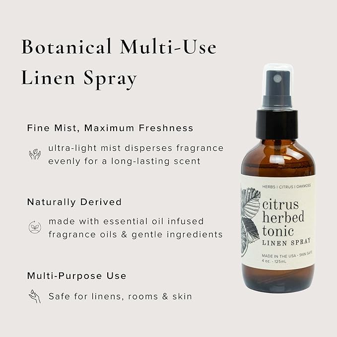 BROKEN TOP Organic Linen & Room Spray (Citrus Herbed Tonic)