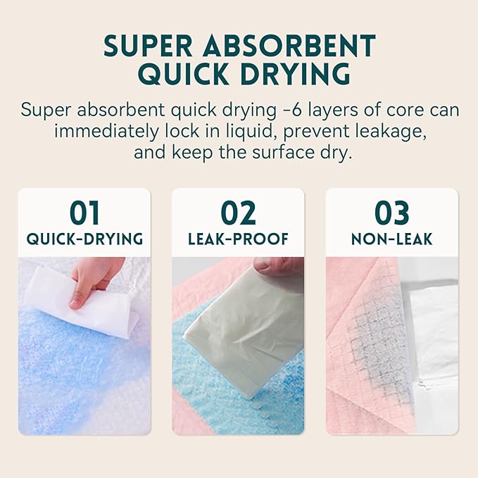 50 Count Cat Litter Pads for Tidy Cats Breeze Litter System 16.9 x 11.4 Inch Lavender Scented Cat Pad Refills Super Absorbent Quick-Dry Pee Pads for Cats