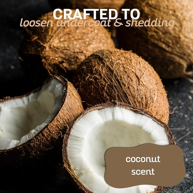 Bark2Basics DeShedding Dog Shampoo, 1 Gallon - Combats and Reduces Shedding, Removes Undercoat, Fights Excessive Hair Shed, Omega 3 and 6 Rich, Strengthens The Hair Follicle, Natural, USA Made