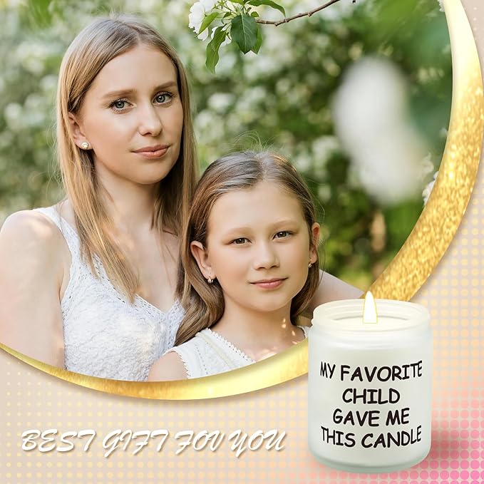 Lihome Gifts for Mom from Daughter Son, Best Mom Gifts, Funny Birthday Mother's Day Thanksgiving Christmas Gift, Vanilla Coconut Candle