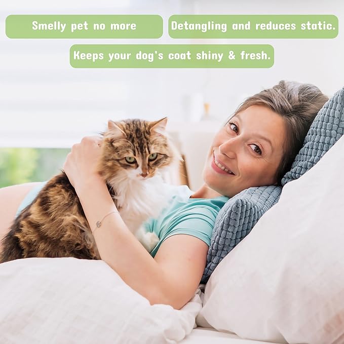 PET SILK Cologne - Pet Odor Eliminator - Dog Perfume & Deodorizer In Between Bath Wash - Clean and Fresh Smelling Fur - Conditioning & Deodorizing Qualities (Island Breeze, 11.6 oz)