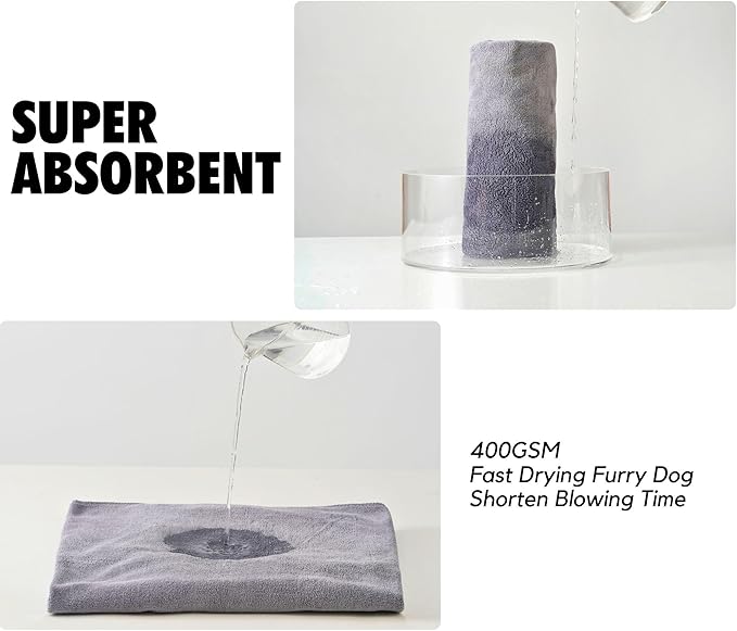 InnoBeta Pitbull Gifts Dog Towels for Drying Dogs, Pack of 2, 40 Inch X 23.6 Inch, Perfect Dog Shower & Bath Supplies for Large, Medium or Small Dogs