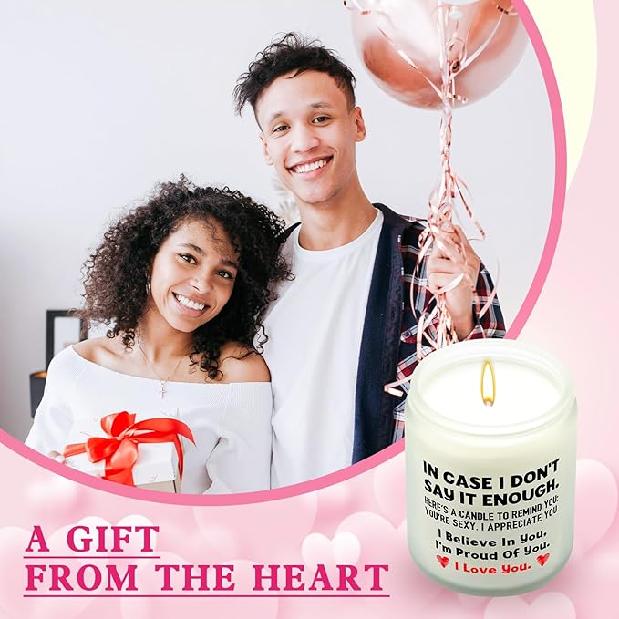 Lihome Gifts for Her - Anniversary Wedding, Birthday, Christmas, Friendship Gifts, Natural Soy Wax Vanilla Coconut Scented Candles(7oz)