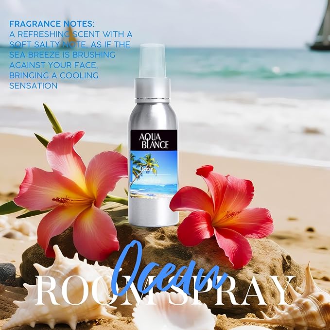 Fragrant Room Spray, Tropical, Ocean, Coconut, 3 x 3.4 fl oz, Air Fresheners Odor Eliminator for Home, Bathroom, Concentrated Room Spray