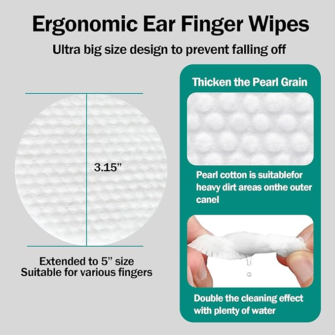 Eyes Wipes for Dogs & Cats Dog Cleaning Grooming Deodorizing Wipes Kit Wash Cleaner for Eyes Wrinkle Face Gently Remove Tear Stain Eye Debris 25pcs Unscented