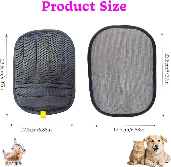 2Pcs Pet Hair Removal Glove for Dogs & Cats,The Magic Brush Pet Hair Remover,Five-Finger Electrostatic Pet Hair Gloves for Furniture,Car,Couch,Carpet,Essential Pet Supplies