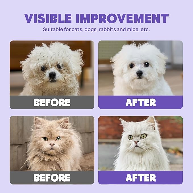 HICC PET Cleaning Deodorizing Glove Wipes for Dogs & Cats, Vet Recommended Hypoallergenic Hydrating & Nourish Fur Pet Grooming Glove Wipes, Pet Bathing Wipes for Horse Coat Care