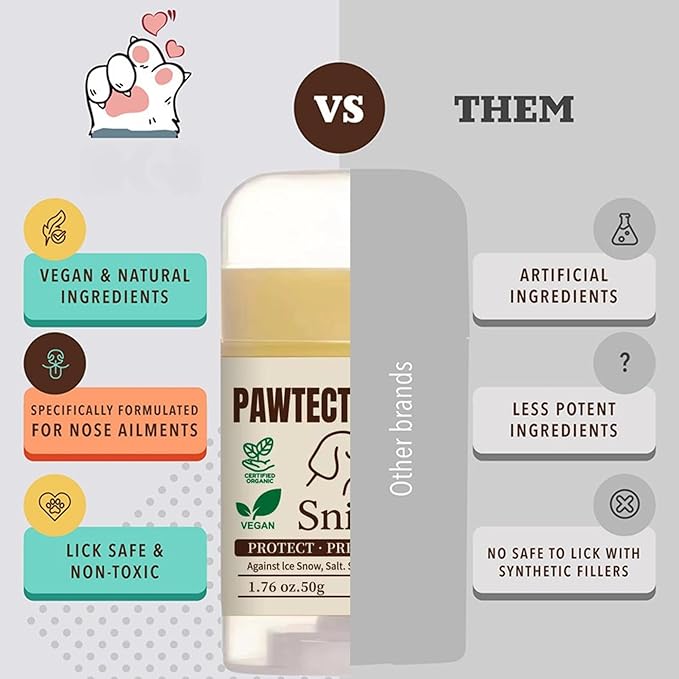 Dog Paw Balms – Organic Lick-Safe Paws Balm, Moisturizing Dogs Paw Protector for Cracked Paws & Dog Nose Balm – Soothing, Plant-Based Pet Balm Dogs & Cats with Natural Scent