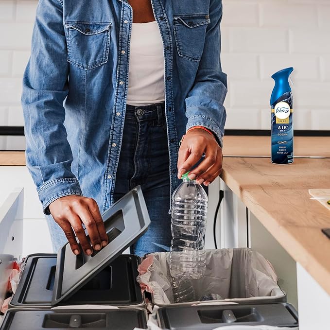 Febreze Air Mist Air Freshener Spray, Odor-Fighting Room Spray, Air Fresheners for Home and Bathroom and Kitchen, Aerosol Can, Ocean Scent, 8.8oz, 3 Count