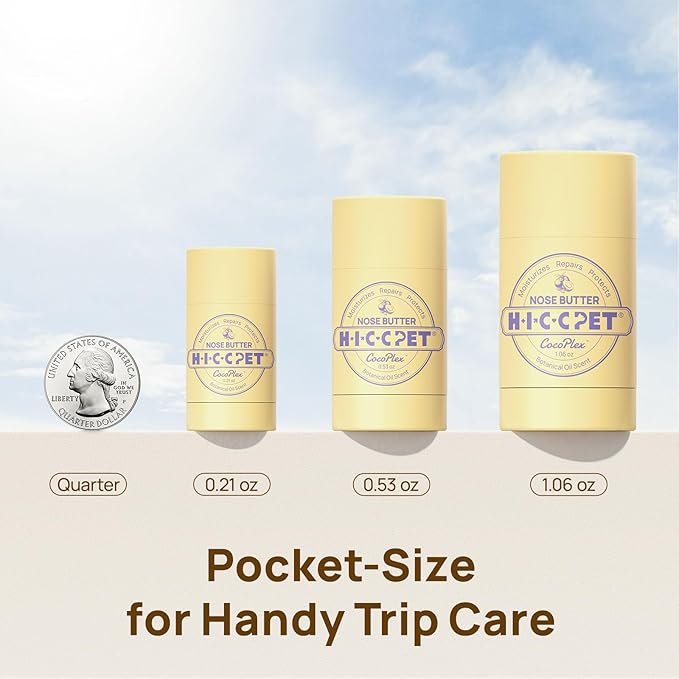 HICC PET Dog Nose Balm - Soothes Repairs Moisturizes Dry Cracked Nose - Dog & Cat Snout Soother Butter Balm with Essential Oil - All Natural & Lick Safe - Dog's Nose Daily Care & Protection